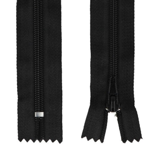 ŠPIRÁLOVÝ Zips #5 - 18 CM - ČIERNA