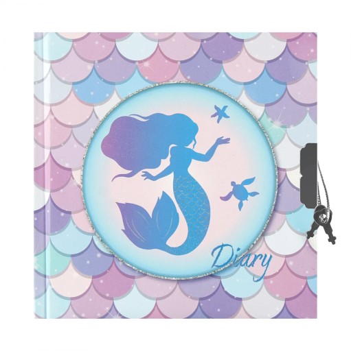 ZAMKNUTÝ DENNÍK NOTEBOOK MERMAID OMBRE MERMAID FOR A DIEVČAT