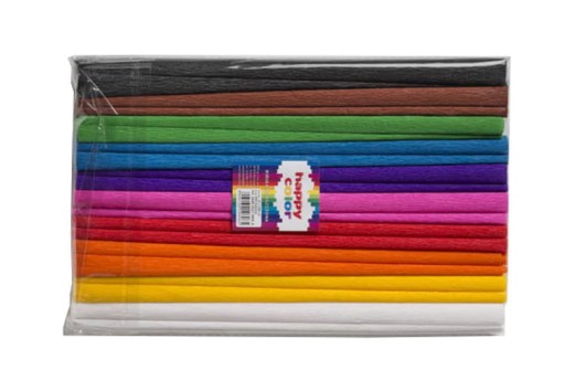 RIPOVANÝ KREPE 25X200 CM 10 VALCOV 10 FARB