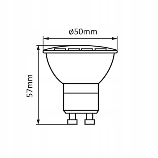 GU10 LED ŽIAROVKA 5W 400lm 4000K NEUTRÁLNA BIELA