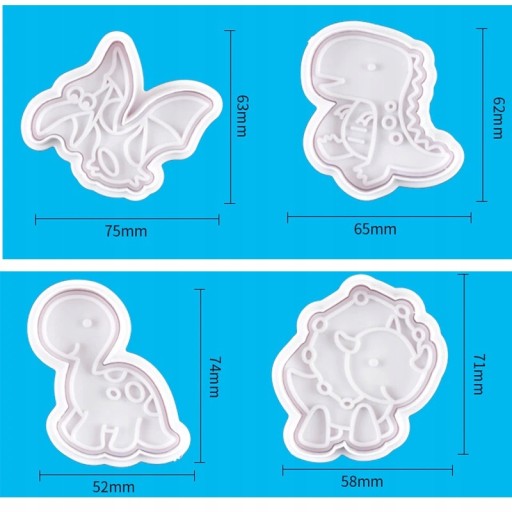 DINOSAURS KRÁJAČE NA COOKIE TVAROVAČE NA COOKIE