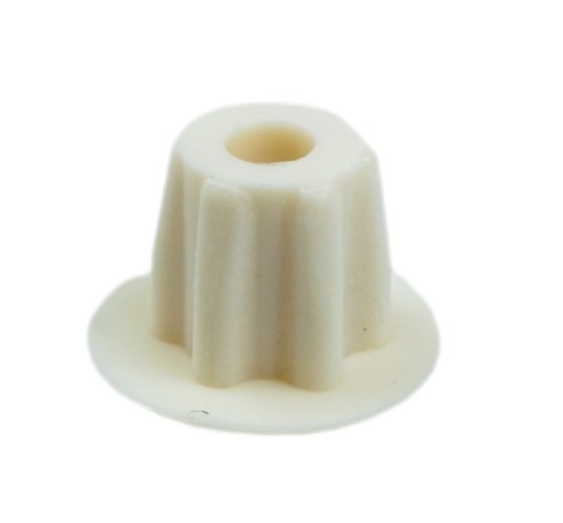 100x Krémová nábytková zátka pre 5 mm otvor