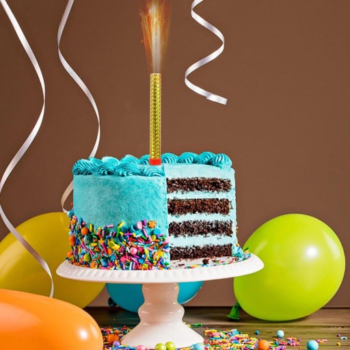 FONTÁNOVÁ TORTA SVIEČKA NARODENINOVÁ TORTA SPREJ 12 CM 1 KS