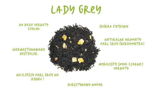 Ceylon Lady Grey SUPER EARL GREY ČIERNY ČAJ