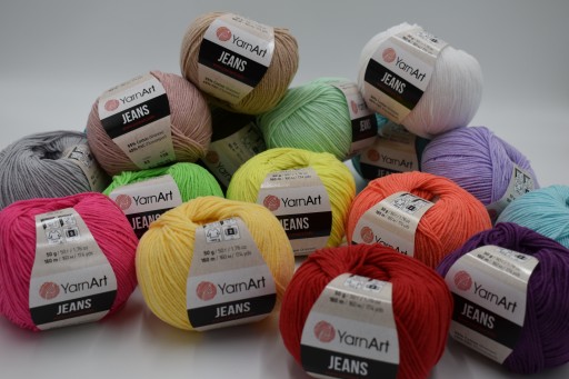 YARNART JEANS 51 tmavočervená priadza
