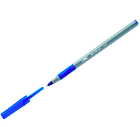 univerzálne guľôčkové pero BLUE náplň Bic ROUND STICK sada 4 PER
