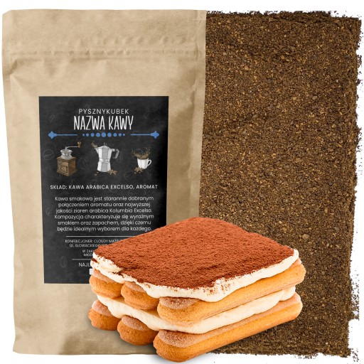 Mletá káva s príchuťou TIRAMISU 100g Arabica