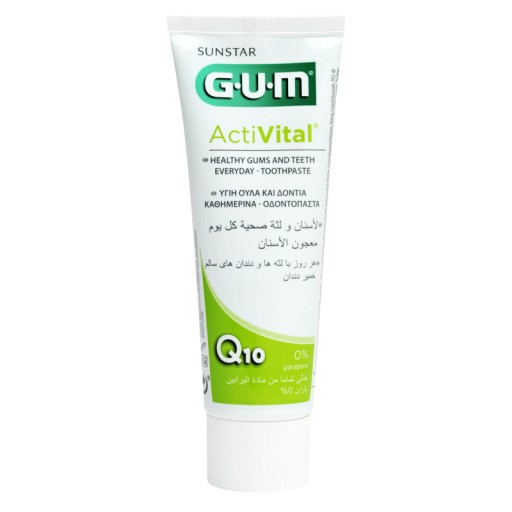 Gélová zubná pasta Sunstar GUM ActiVital s fluoridom