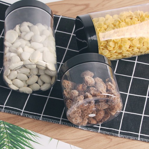 XXL PLASTOVÁ JAR 2500ml nádoba 2,5L PET müsli cestoviny do jedla