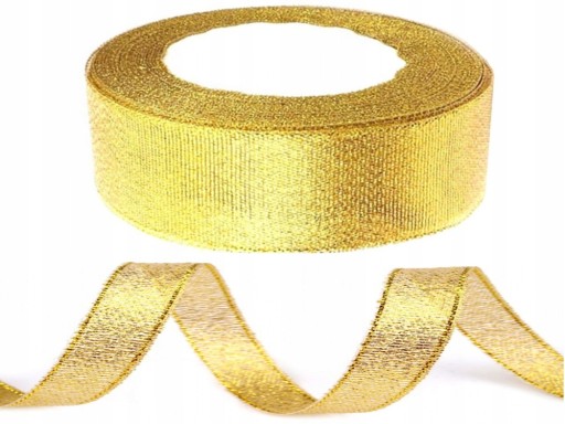 ZLATÁ STUŽKA GLITTER COMMUNION stuha 22 x 1,2 cm dekorácia C
