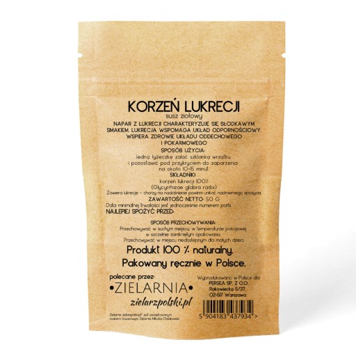 koreň sladkého drievka, drvený, sušený LIQUIREICE 100%