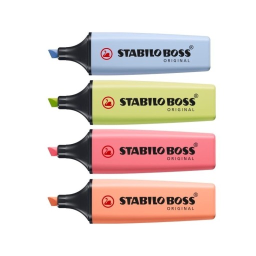 Stabilo Boss Original Pastel zvýrazňovače Sada 4 farieb