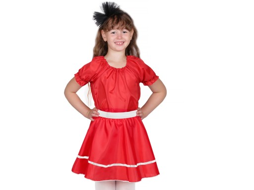 Elastická sukňa, ČERVENÝ outfit, 40 cm