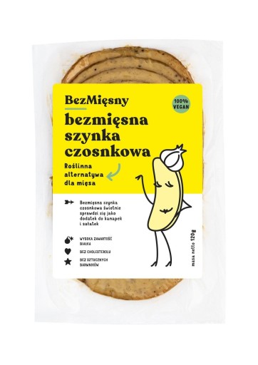 Vegánska cesnaková šunka 120 g BEZMÄSOVÉ MÄSO