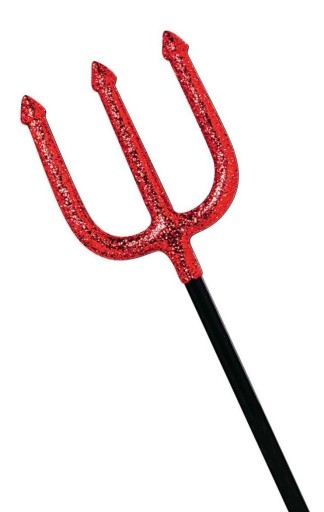 ČERTOVSKÉ VIDLIČKY GLITROVÉ 90 CM HALLOWEEN