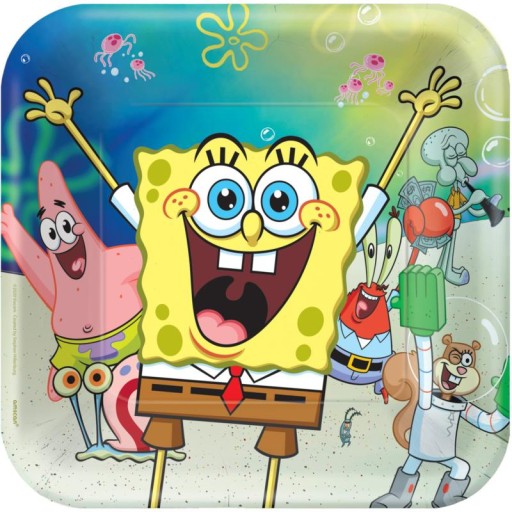 SpongeBob papierové taniere 23x23