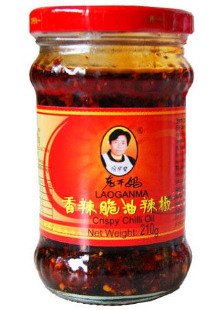 Chrumkavé čili v sójovom oleji 210g - Lao Gan Ma