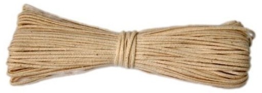 Bavlnený knôt na sviečky, surový, 3x18-20M