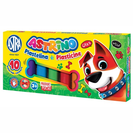 Astra ASTRINO PLASTELINA 10 farieb POĽSKÝ produkt