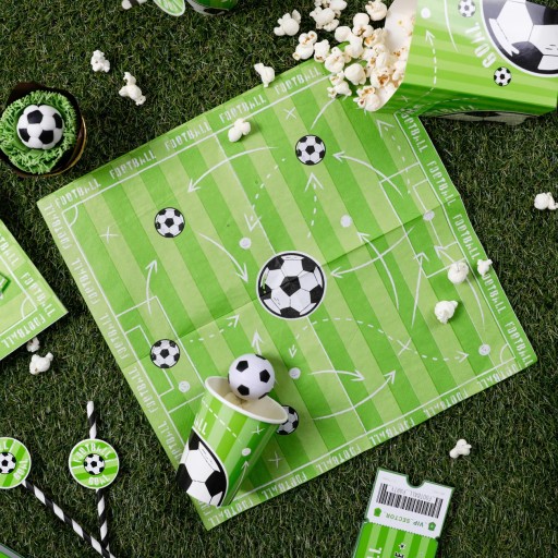 POPCORN BOXES futbalový futbal 6 ks na narodeniny fanúšika