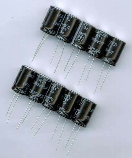 2200uF 25V 2200 µF 25 V LEAGUER (10 KS) ELEKTROLYTICKÝ KONDENZÁTOR