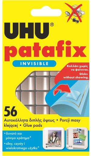UHU Patafix samolepiace podložky transparentné x56
