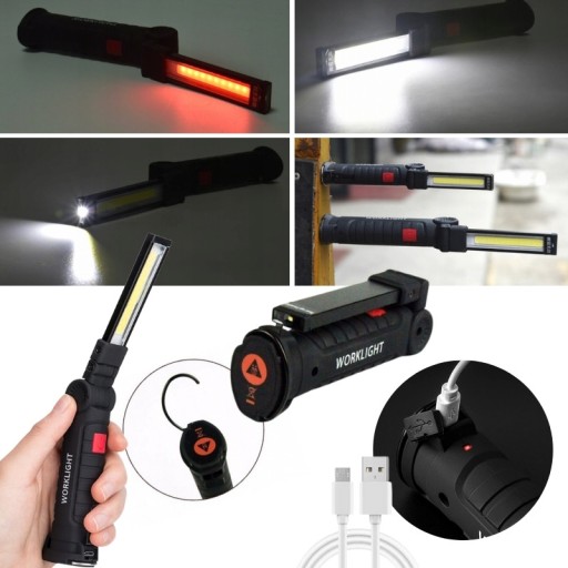 DIELENSKÁ LAMPA GARÁŽOVÁ LAMPA 5 V 1 LED
