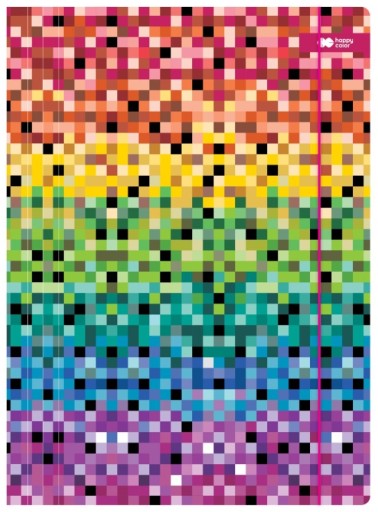 Kartónová zložka A4 s gumičkou PIXI farebná Happy Color
