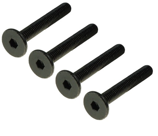 10x M6x40mm skrutka s panvovou hlavou Čierna skrutka na nábytok Metrická skrutka
