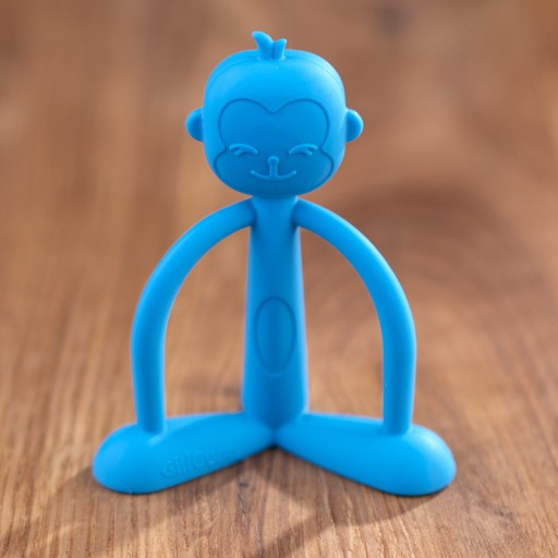 GILIGUMS Bezpečné hryzátko MONKEY TURQUOISE 31308