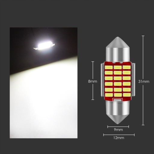 XSTORM LED ŽIAROVKA 31MM TUBE C3W C5W 18SMD CANBUS VÝKONNÝ