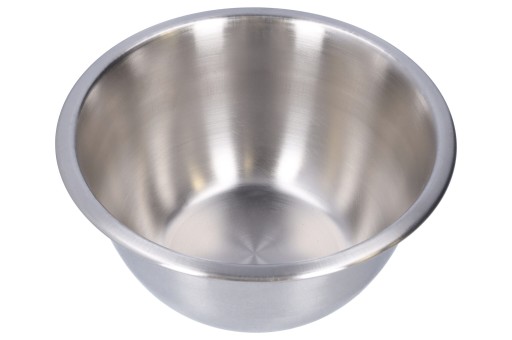 Veľká kuchynská KOVOVÁ MISKA z nerezu, 20 cm, na šalátové cesto