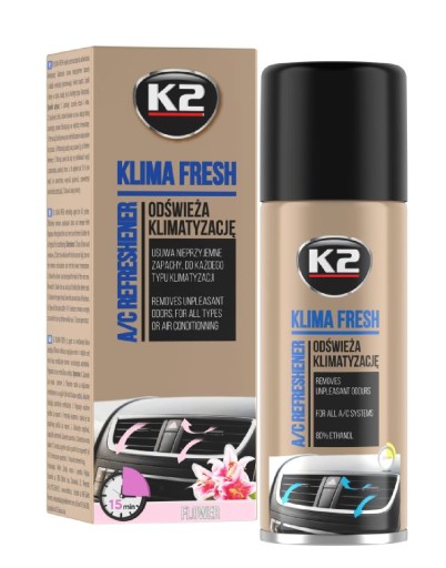 K2 Klima Fresh Flower 150 ml - Prostriedok na rýchle osvieženie klimatizácie