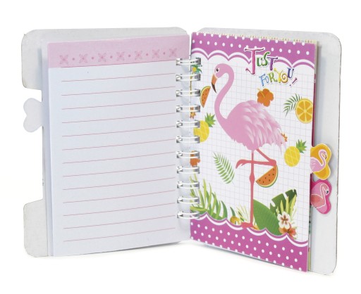 RING NOTEBOOK MINI DIÁR Flamingo