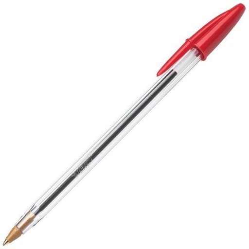 Červené pero Bic Cristal