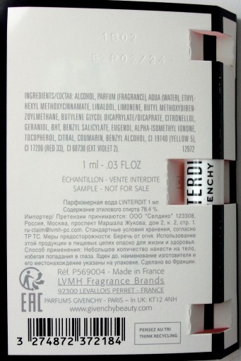 Vzorka Givenchy L'Interdit 1ml edp