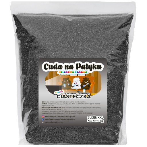 Farebný cukor do stroja na cukrovú vatu Ochutené COOKIES SO KRÉMOM 1KG