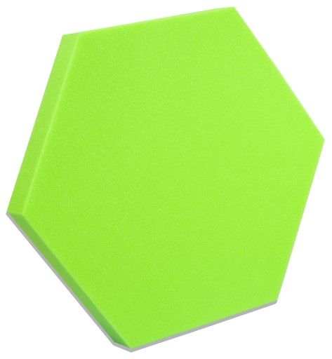 Nástenné panely do detskej izby, zelená farba, šesťhran šesťhran, 3 cm
