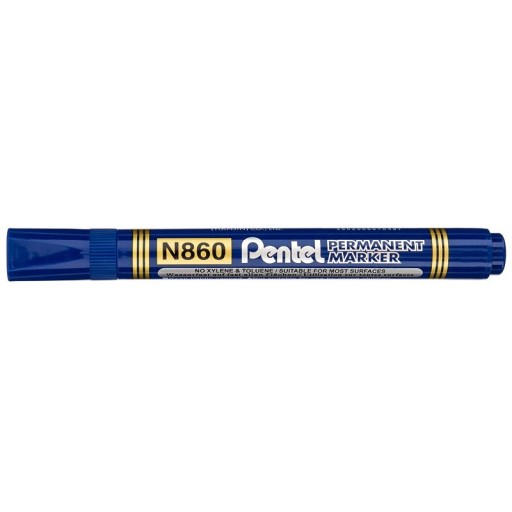 Pentel N860 čierny skosený permanentný popisovač