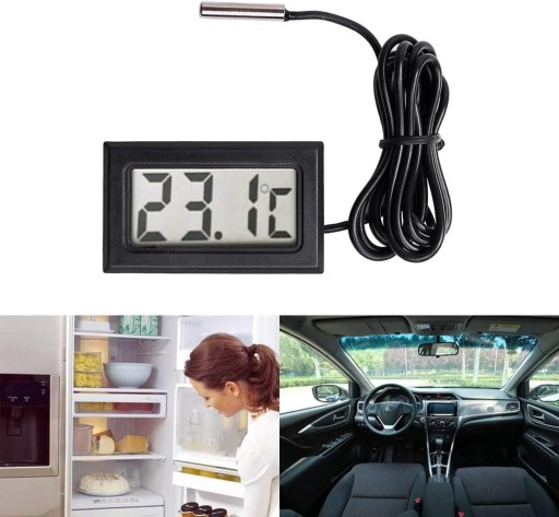 DIGITÁLNY ELEKTRONICKÝ LCD TEPLOMER SO SONDOU