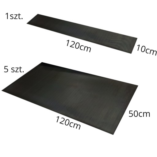Protišmyková podložka, SBR gumová doska, gumená podlaha 120x10cm Ryfel