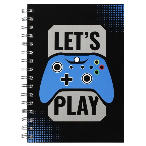 KOŁONOTES DIÁR KARTY LINES ŠPIRÁLOVÝ NOTEBOOK A5 PLAY PAD HRA
