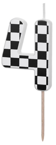 Narodeninová sviečka číslo 4 na narodeninovú tortu Races