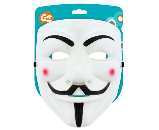 Protestný marcový karneval Anonymná maska Acta Vendetta Guy Fawkes