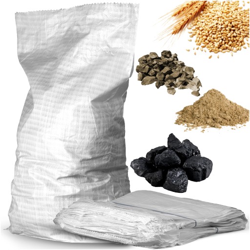 VRECKO NA OBILO UHĽNÁ SŤUŤ 50KG PP ECOG HRACH PIESOK 60x105 cm. SILNÝ