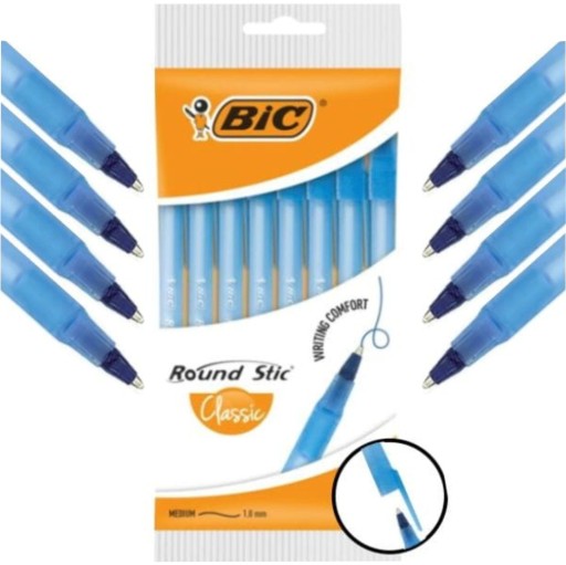 Tradičné modré guľôčkové pero BIC