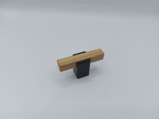 Nábytková rúčka z dubu, dĺžka: 60 mm