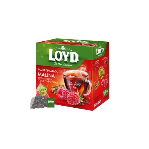 Hrejivý ovocný zimný čaj Malina Škorica Čierne korenie 20T LOYD