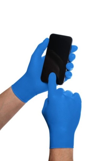 GoGrip NITRILOVÉ RUKAVICE modré - XXL 10 ks.