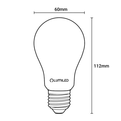E27 A60 LED žiarovka 8W = 75W 1055lm 4000K Neutral White MILK FILAMENT